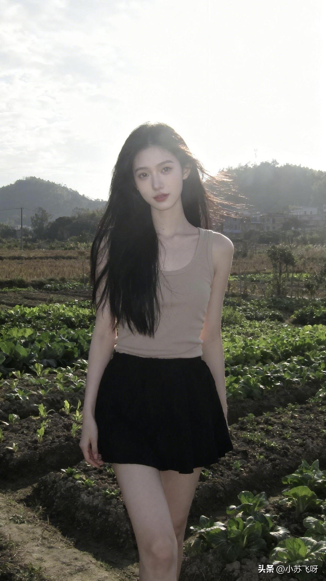 记录生活，随手拍张照：远离喧嚣，感受自然之美“女儿田间诗意徜，田园四季韵悠长；小