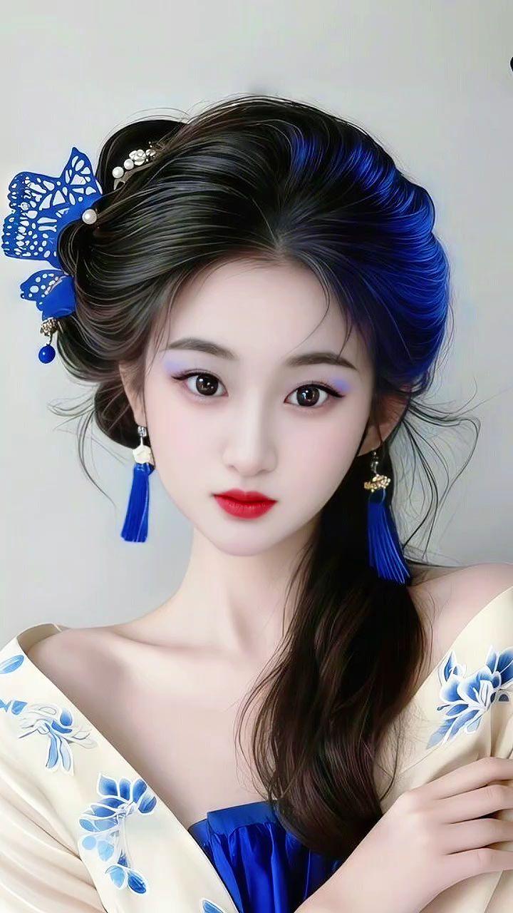 古典妆造 古风妆容有多美 古典美人妆 国风古韵 青花