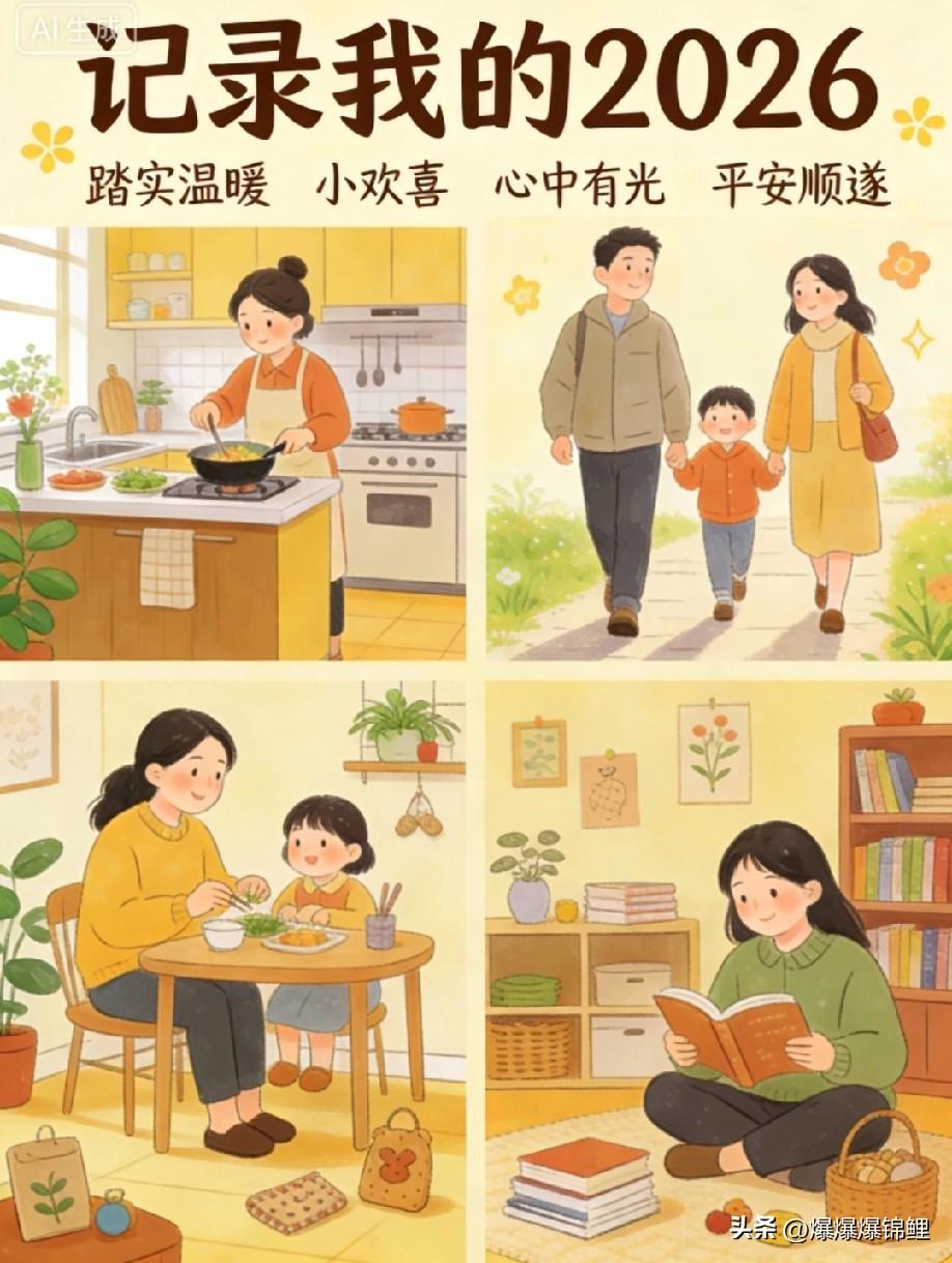 记录我的2026这一年，日子踏实又温暖，有忙碌也有小欢喜。用心做好每一件小事，认