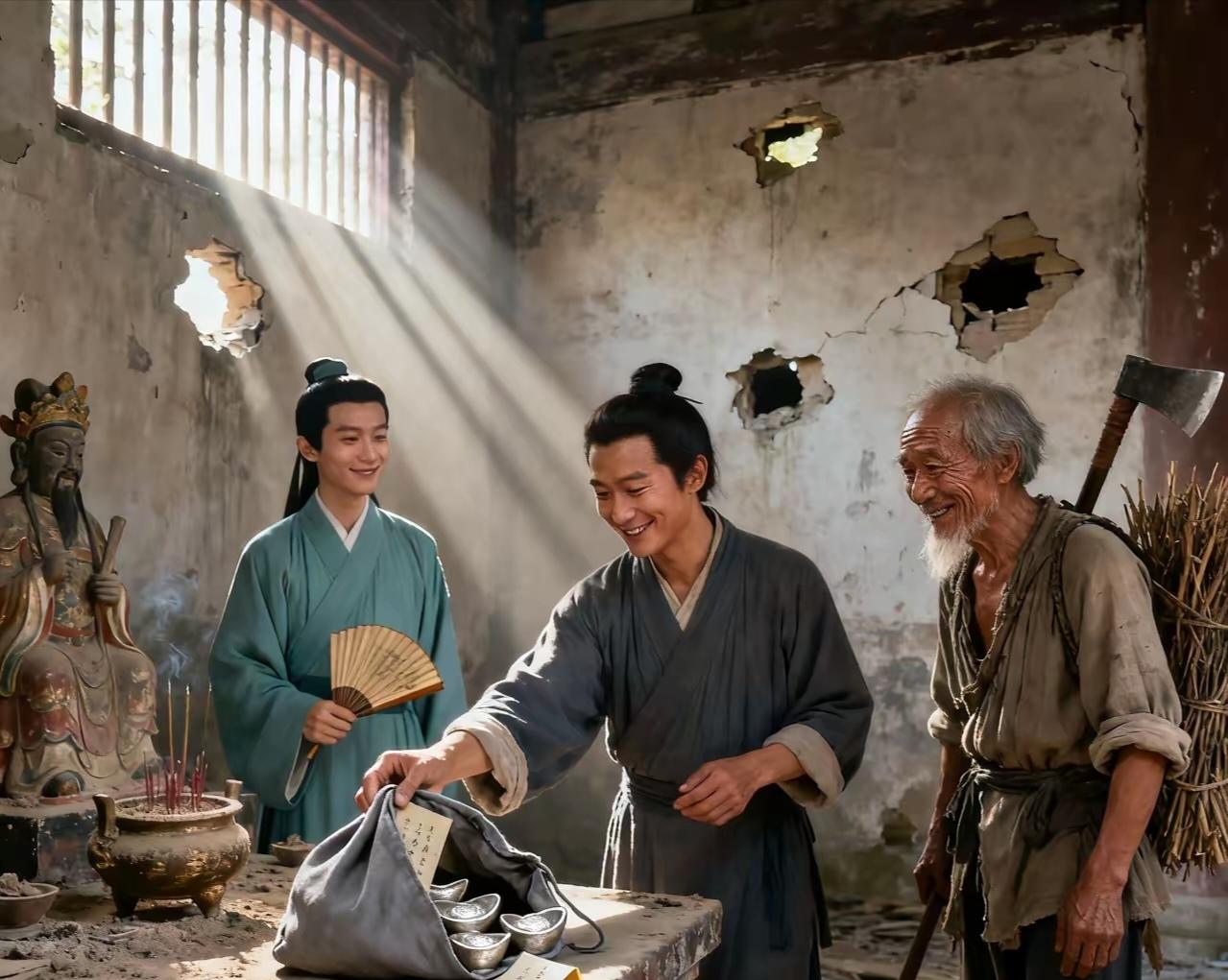 宿州布贩李九，那年深秋路过霍山。日头西沉时投店，掌柜直摆手：“抱歉，小店客满喽，