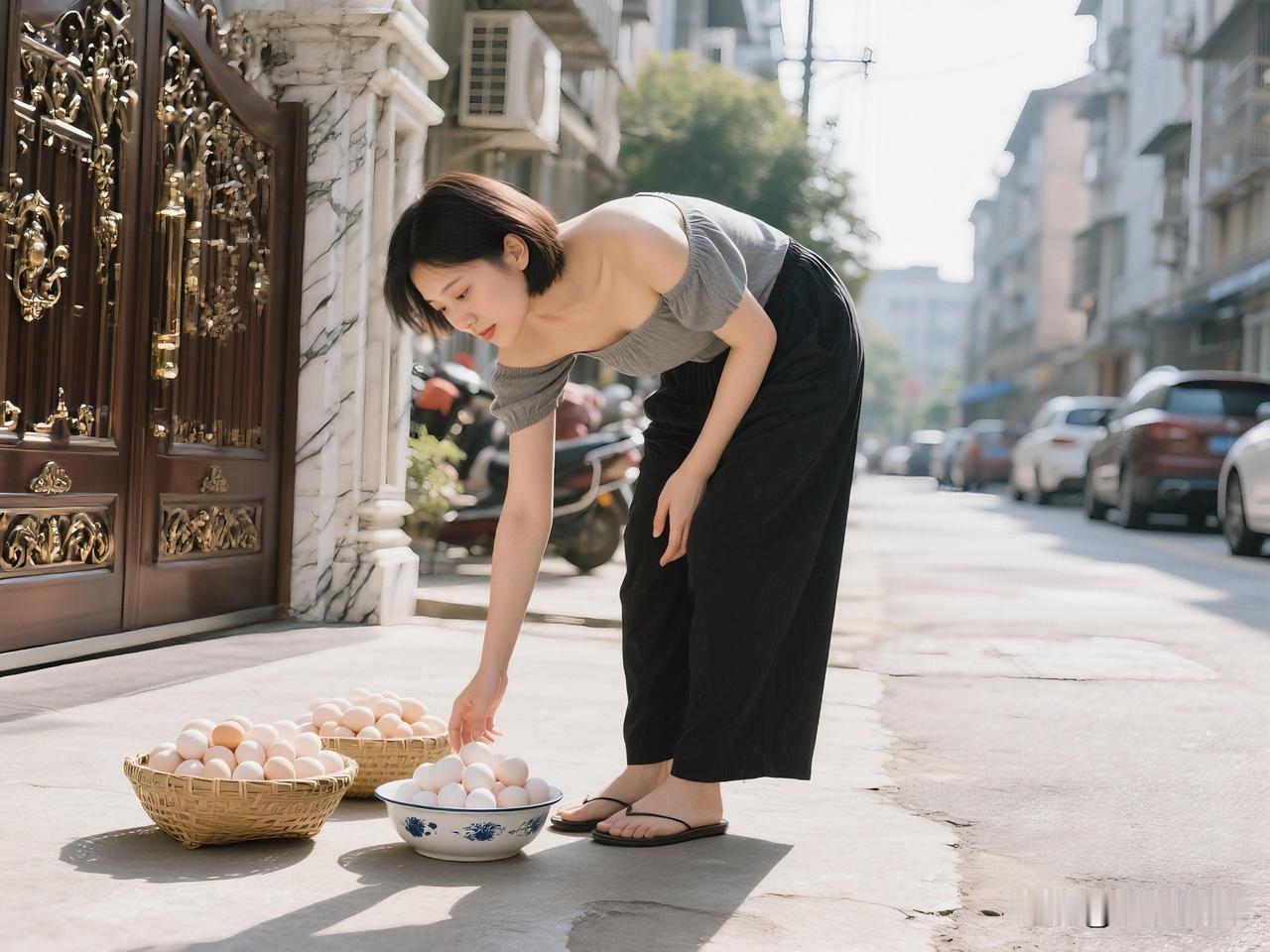 别小看卖鸡蛋、收破烂的，他们挣钱比你我都多！

半年不在家，电动车胎瘪了，电池充