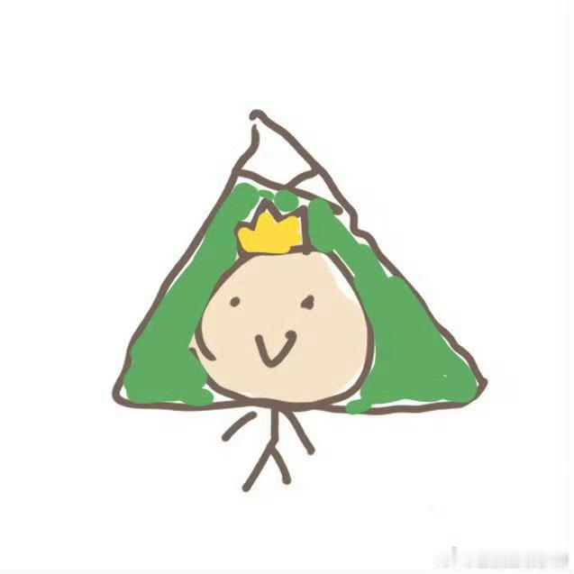 小糕粽么了AG选手粽子自画像好可爱的自画像～不吃鹅不吃鸭只想吃鸡
