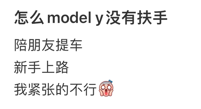 怎么model y没有扶手[吃惊] ​​​