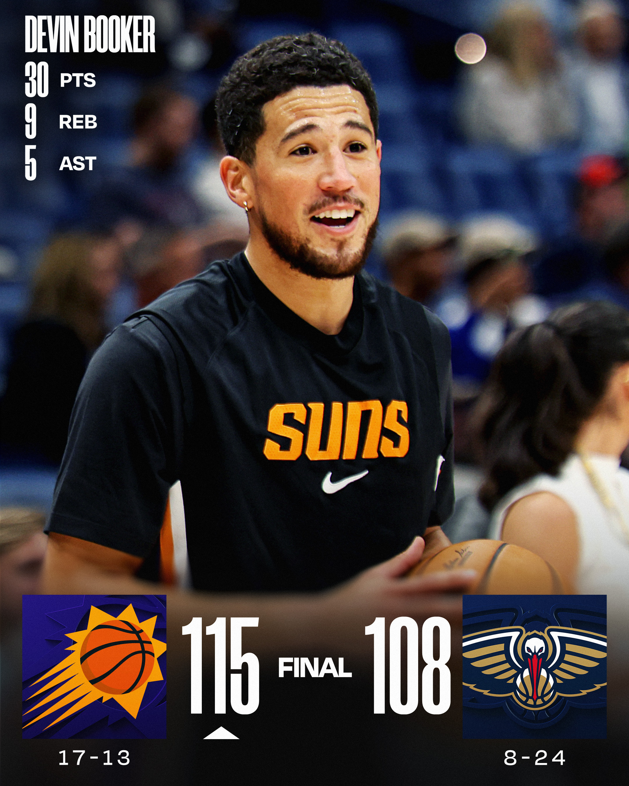 布克的30+场次数已经追平韦德了【常规赛】nba