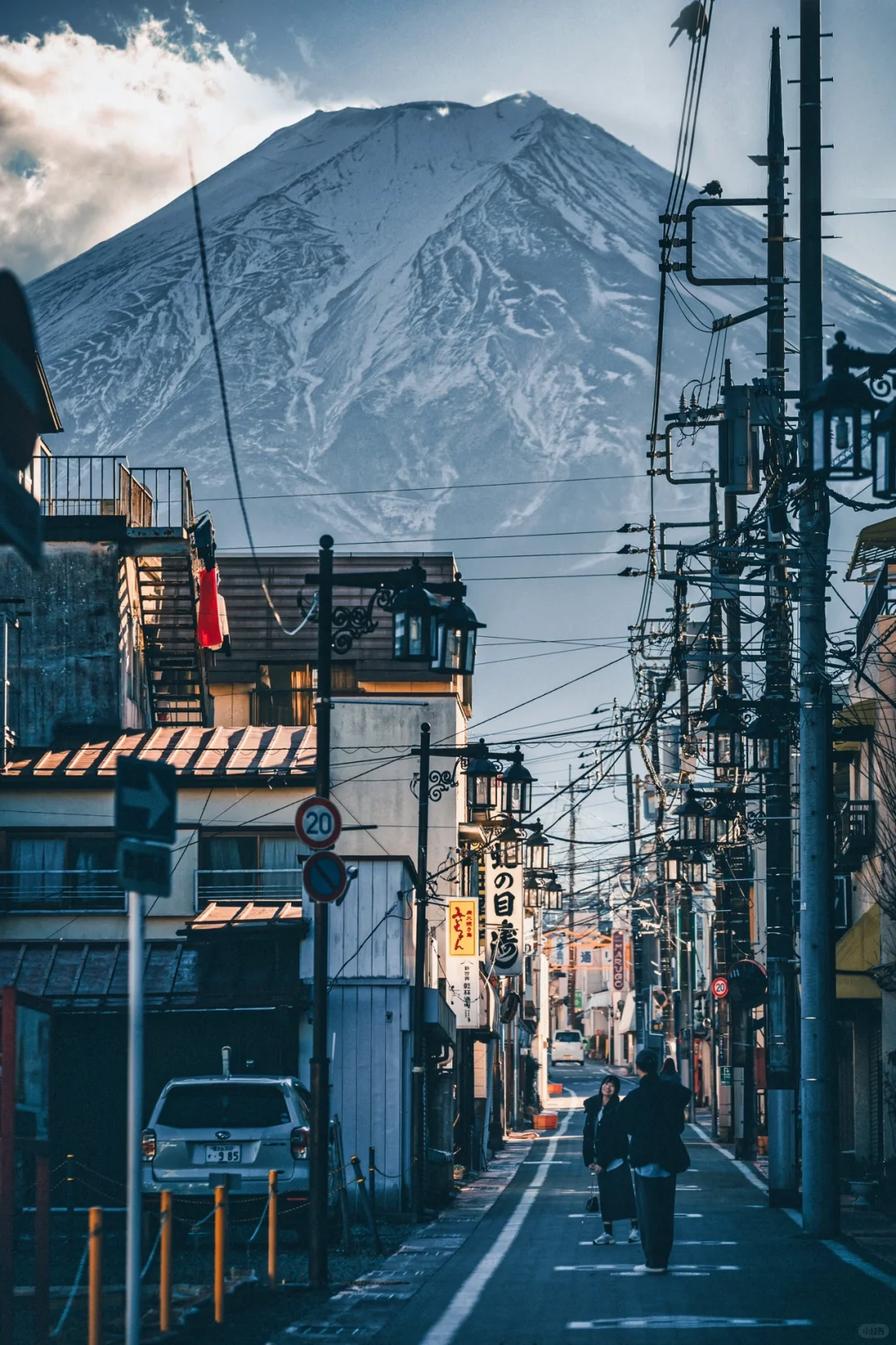 人少景美，独享这直通富士山🗻的日式街道！