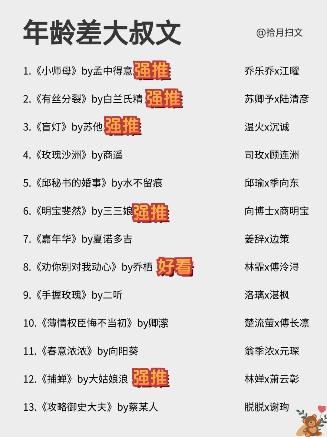 26本爹系男友Top文，大叔文，老房子着火