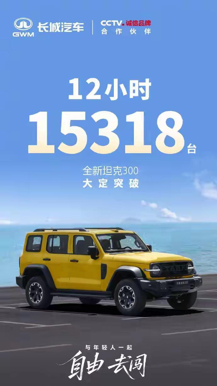 坦克300的产品力还是强，作为最出圈的硬派越野，全新坦克300上市12小时大定就