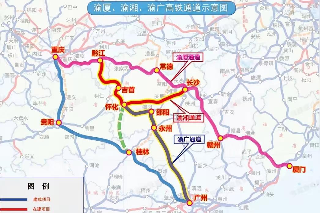 这么看来，怀桂高铁不如修建邵永桂高铁，线路更顺直，更便捷，投资更小，而广清永高铁