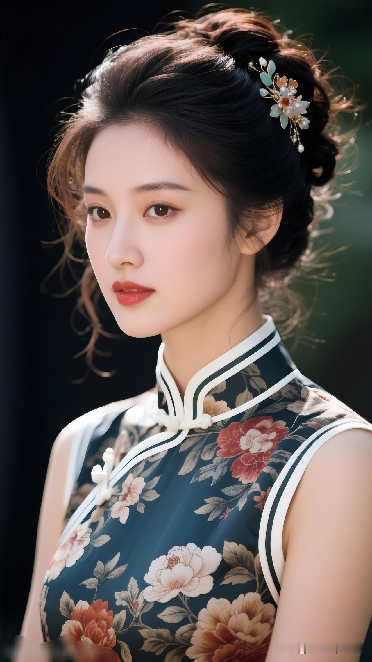 优雅旗袍，复古妆容，古典美！喜欢成熟的女人正常吗