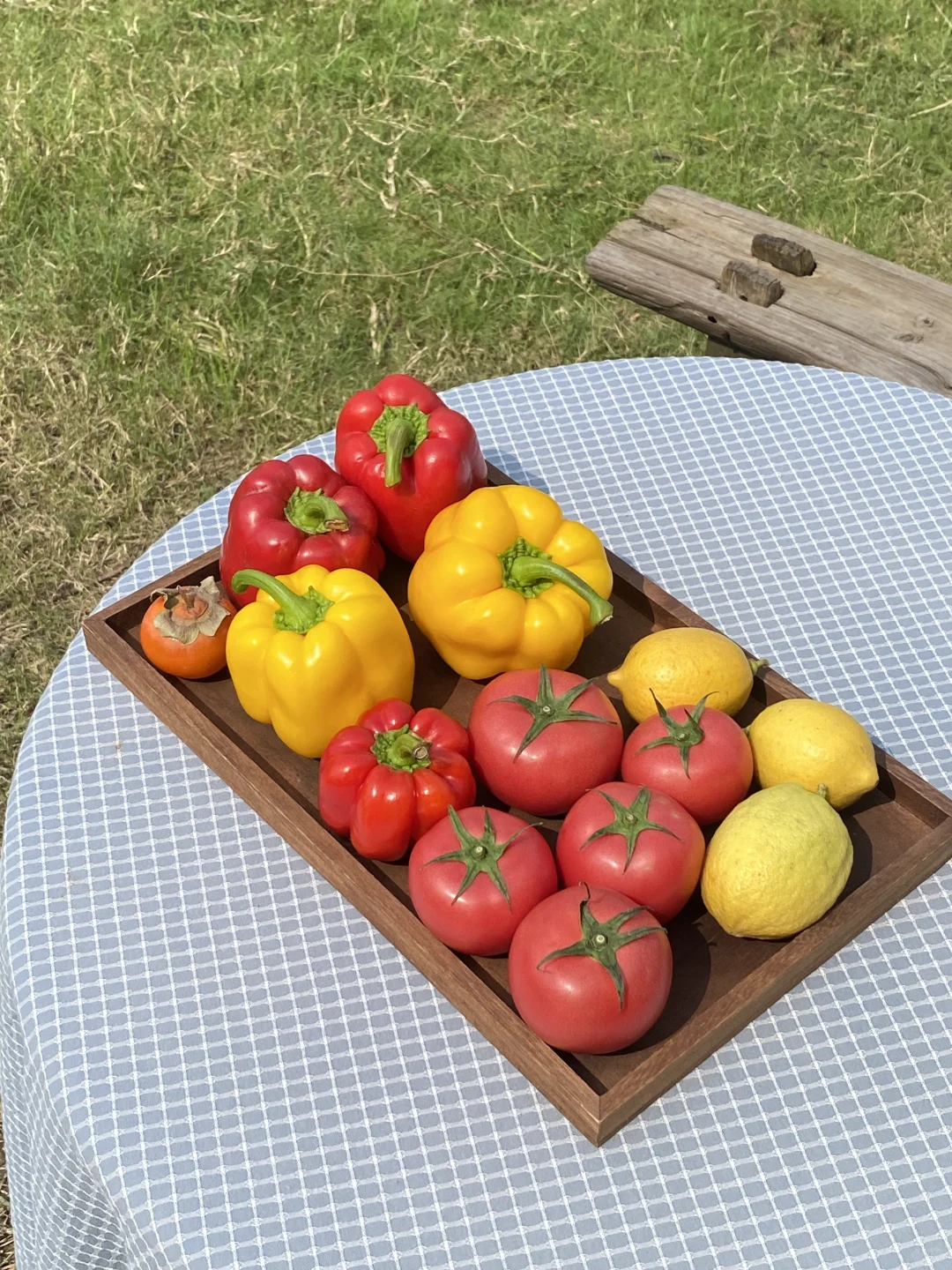 今天买到了漂亮的彩椒和番茄🫑🍅
