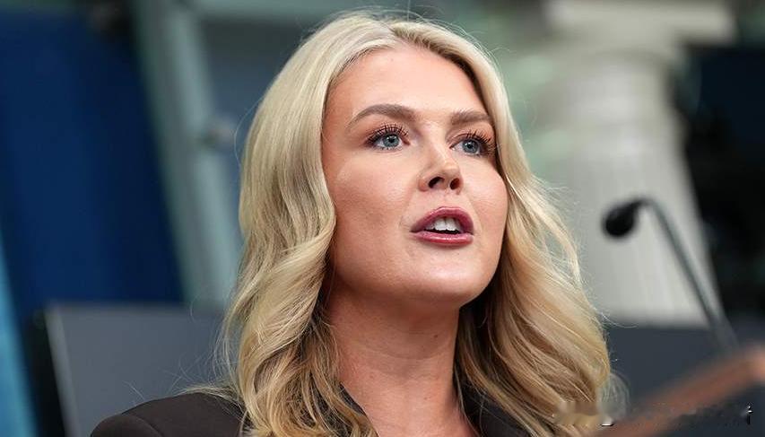 面对民主党人此时抛出的不利于特朗普的“有害信息”，白宫发言人卡洛琳·莱维特站出来