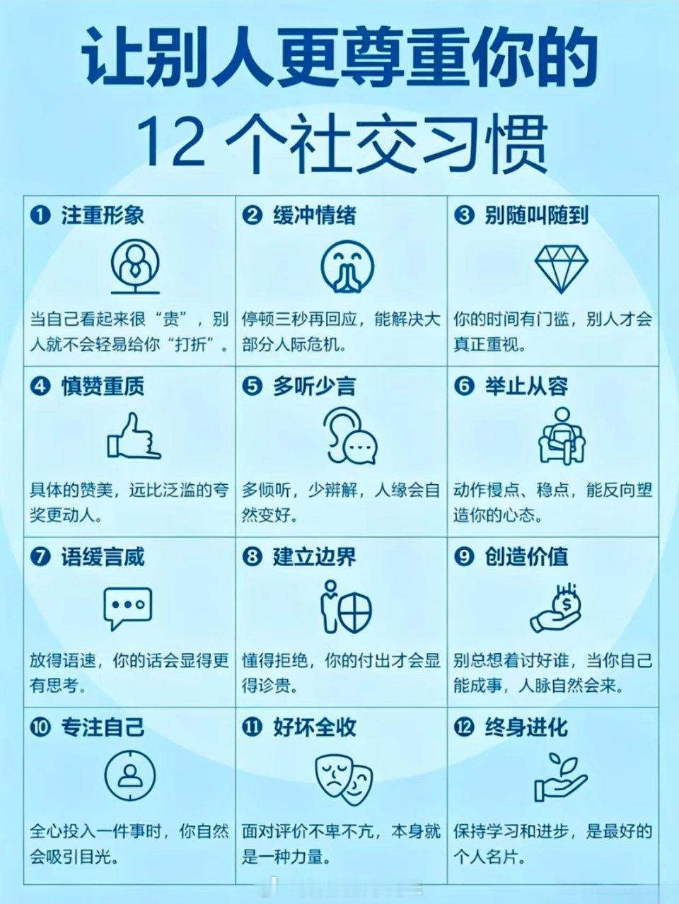让别人更尊重你的社交习惯 