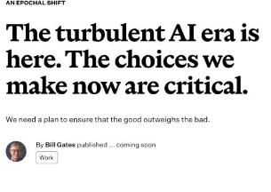 比尔・盖茨紧急万字长文警告：AI 跑得太快，人类快跟不上了！

作为投资 AI、