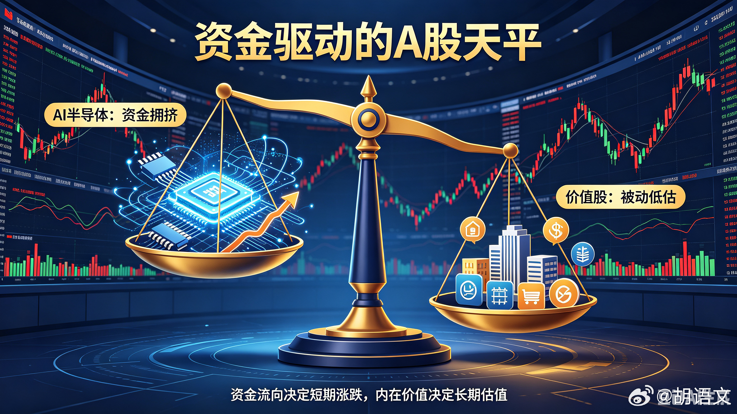 A股是典型的资金驱动市。A股就像是个天平，当绝大多数机构资金堆积在天平一端，推高