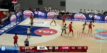 太吓人了，U17中国男篮105-101险胜几内亚，这场比赛张博源太吓人了中国球迷