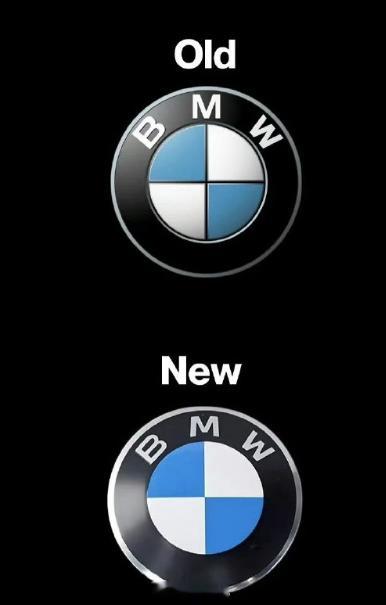 宝马启用新logo 远看区分不出来新旧 差不多宝马所有车型将启用新logo