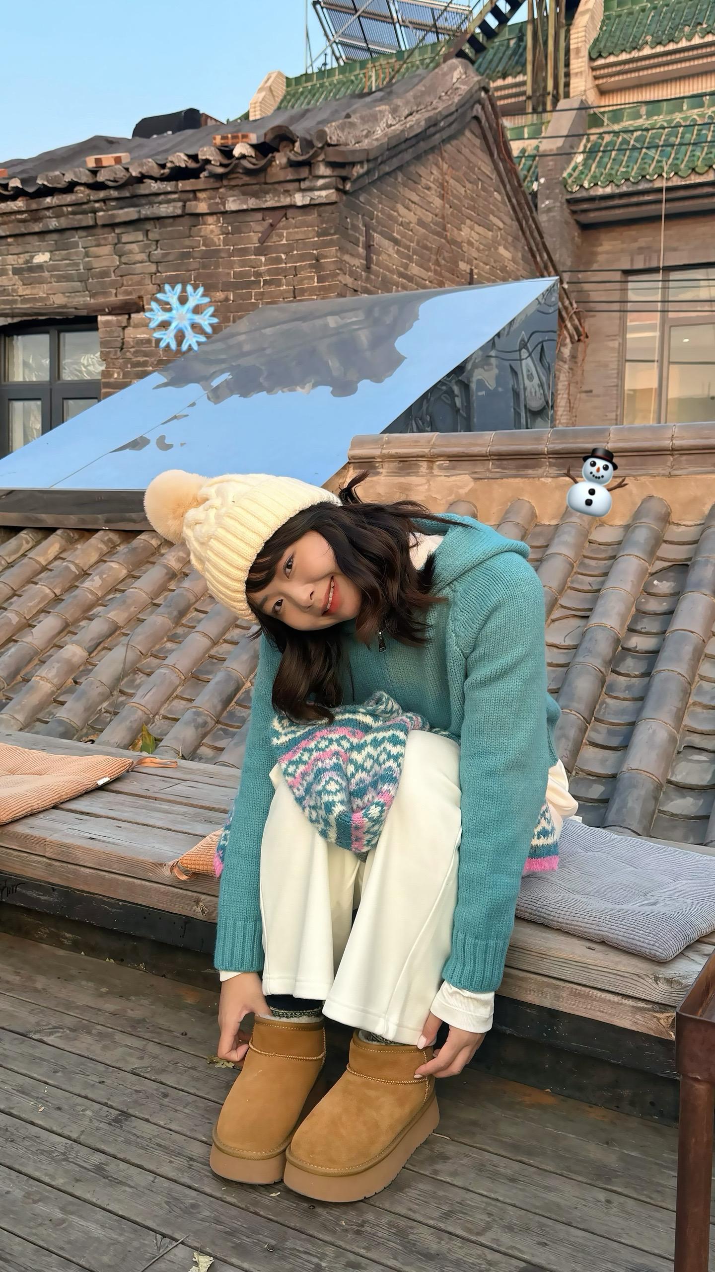 最喜欢在冬天买五颜六色的围巾。