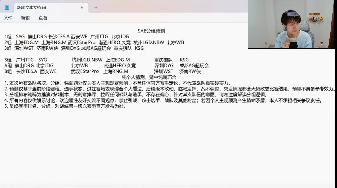 阿豆预测夏季赛第一轮分组S组：TTG、SYG、LGD、EDGM、狼队、KSGA组