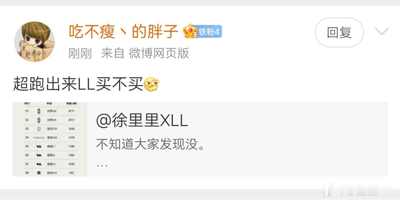 长城那台超跑我买不买，得看实际产品力啊。如果长城造了一个秤砣出来。一台超跑，重的