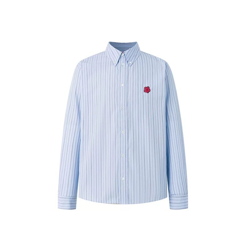 马嘉祺 in 𝗞𝗘𝗡𝗭𝗢身穿 KENZO 高田贤三海棠花刺绣长袖衬衫出