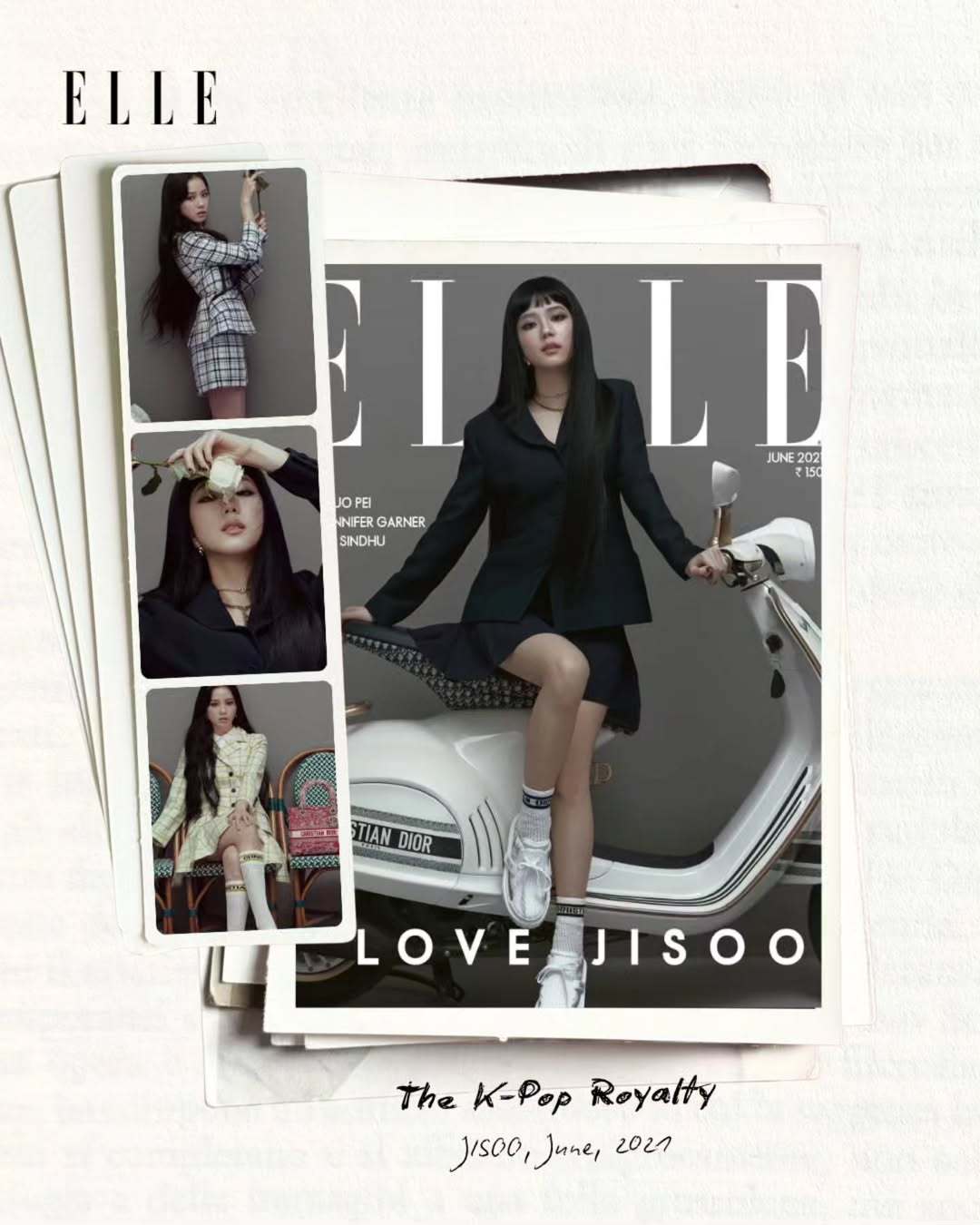 kimjisooELLE India IG更新智秀相关在其最新的ELLEArch