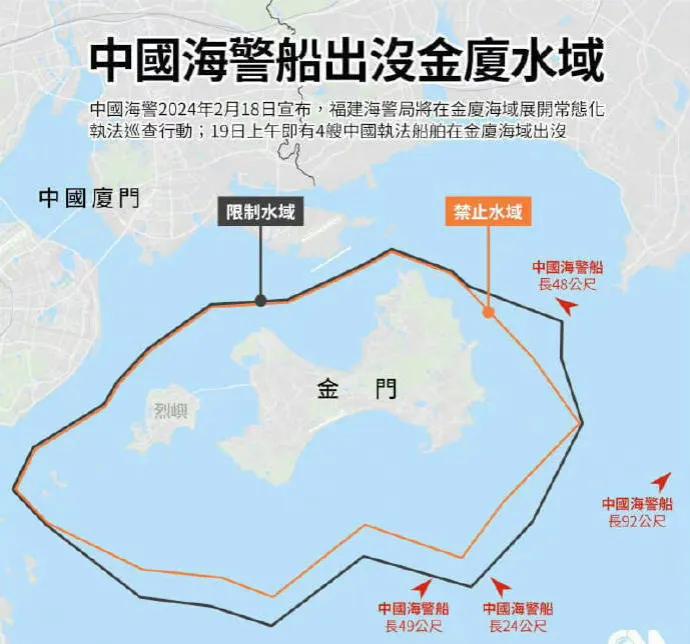 金厦海域渔民事件已经过去几天了，我们的实质行动也来了，首先就是我们的海警船在金厦
