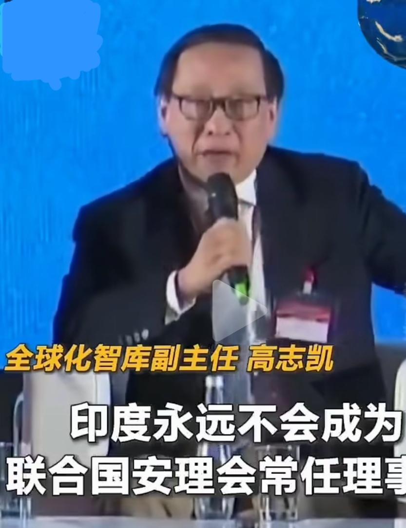 高志凯教授的跳跃思维确实厉害，一句话就让印度彻底的闭嘴。
全球智库副主任，高志凯