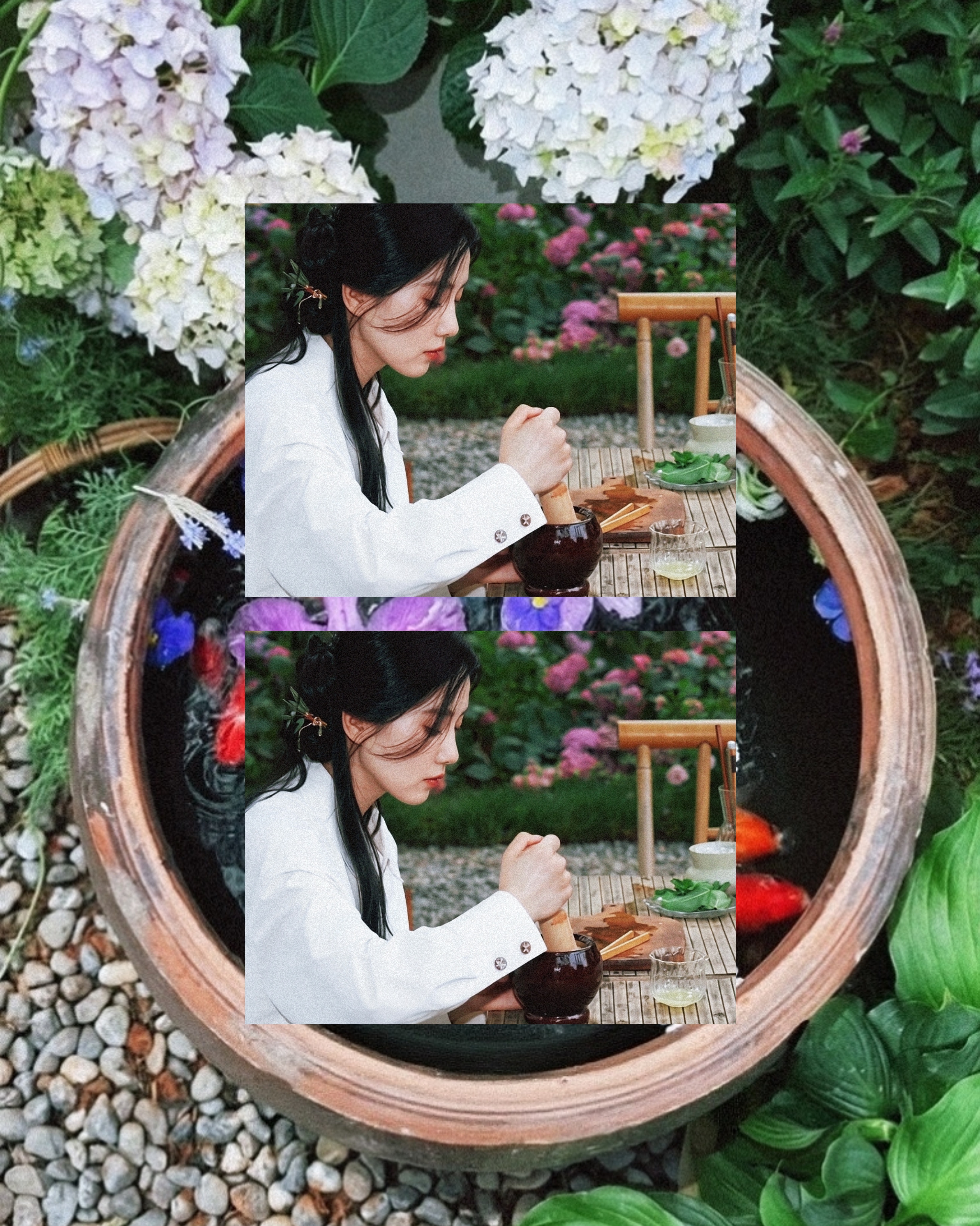 刘诗诗拍的和本人在一起的拼图 