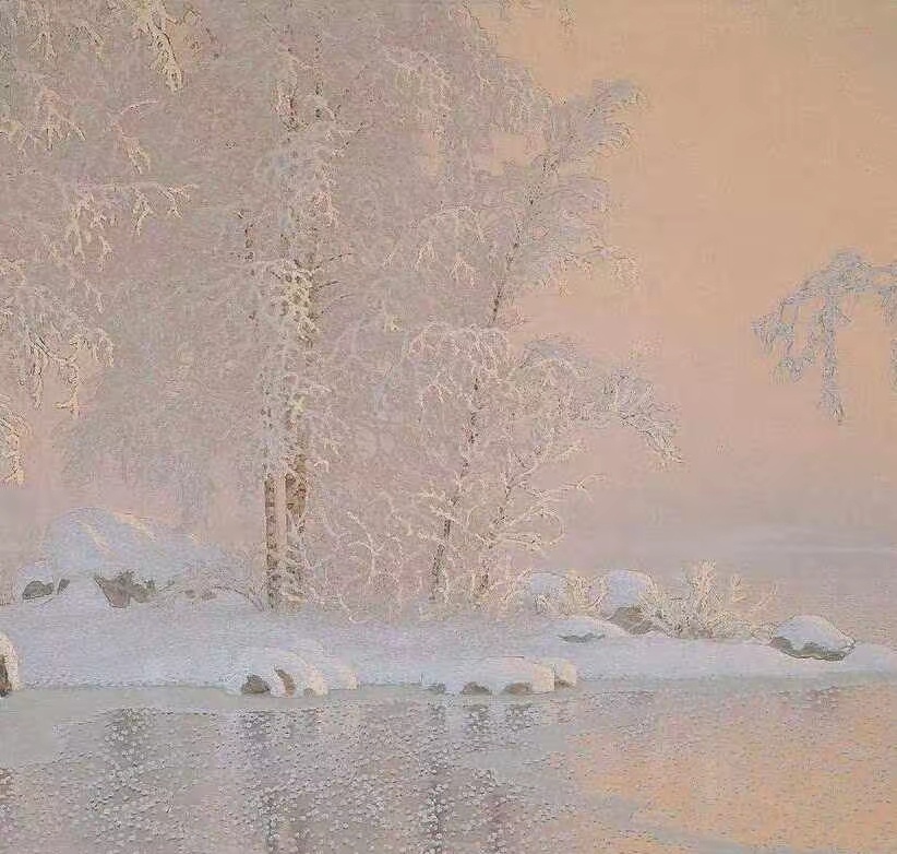 Gustaf Fjaestad（1868–1948）是瑞典著名画家，以静谧深邃的