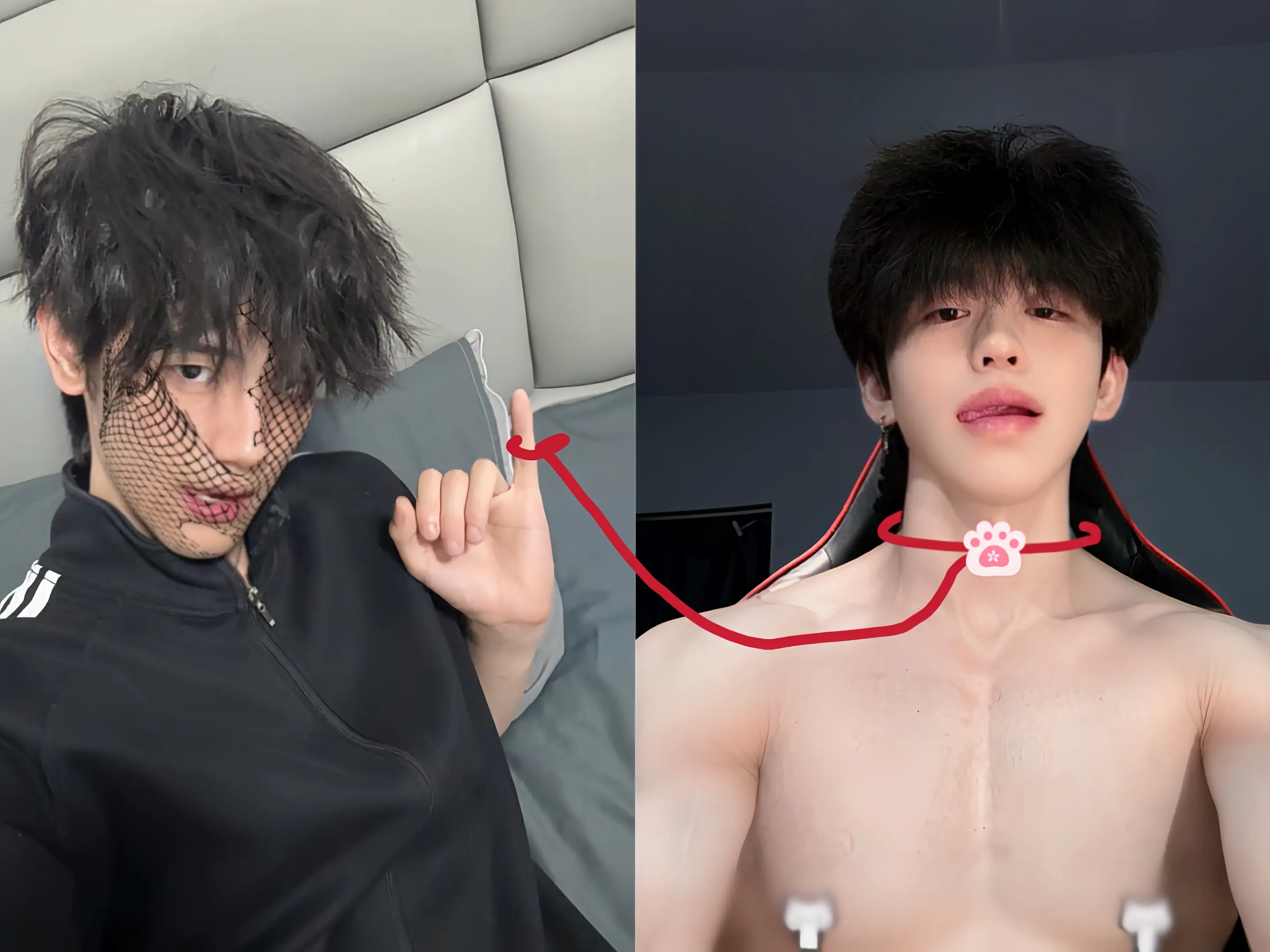 好想拿红线在我们俩之间系一个死结你会挣扎吗你会惊讶吗会气急败坏还是笑眯...