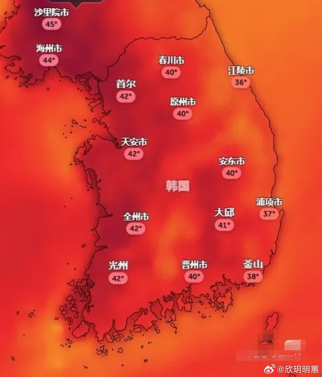 全球很多地区的极端高温，西欧、日韩等地创历史记录的高温炙烤，韩国总统李在明将史无