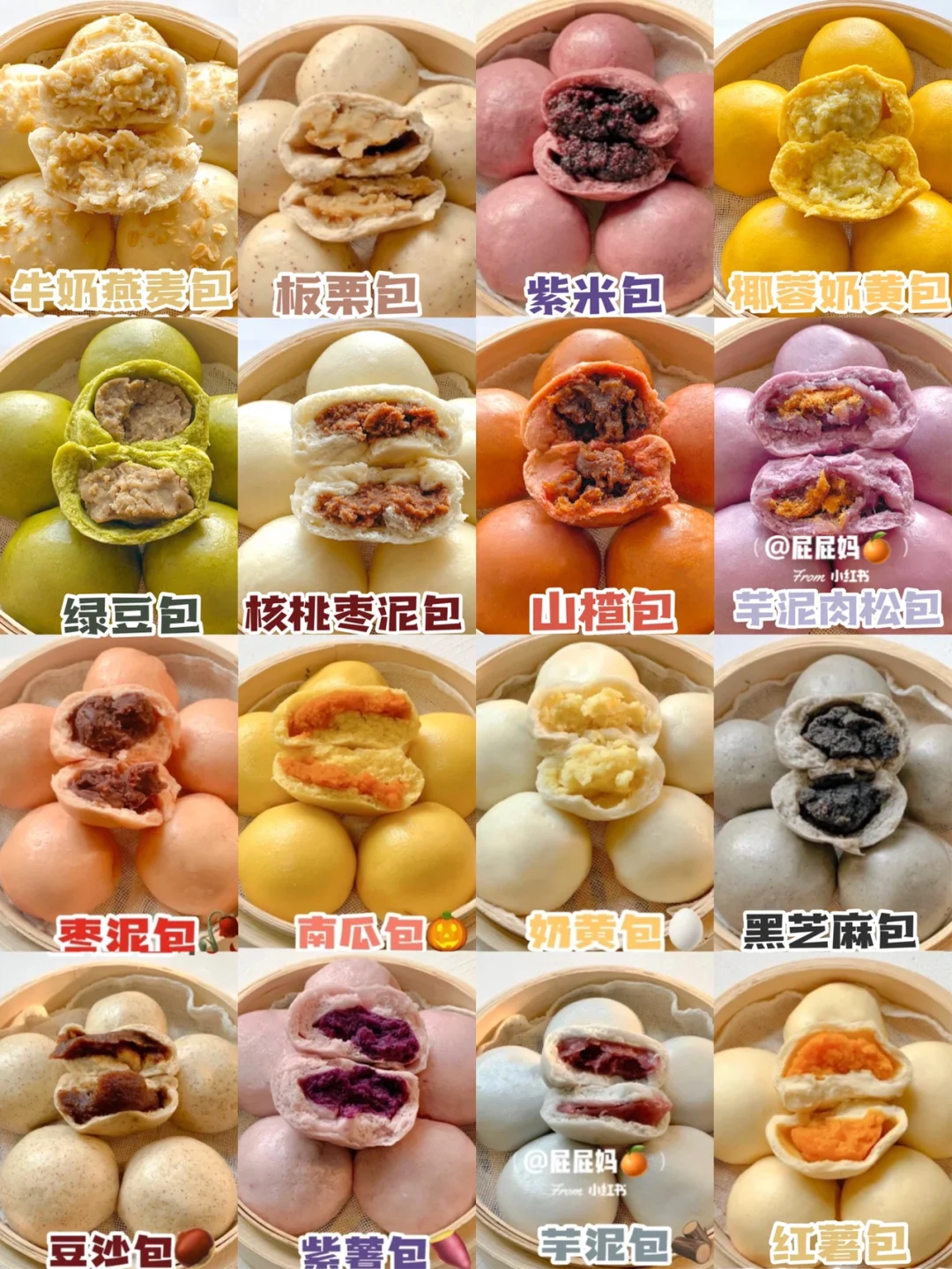 宝宝低糖馅料做法合集‼️适用于甜品面食