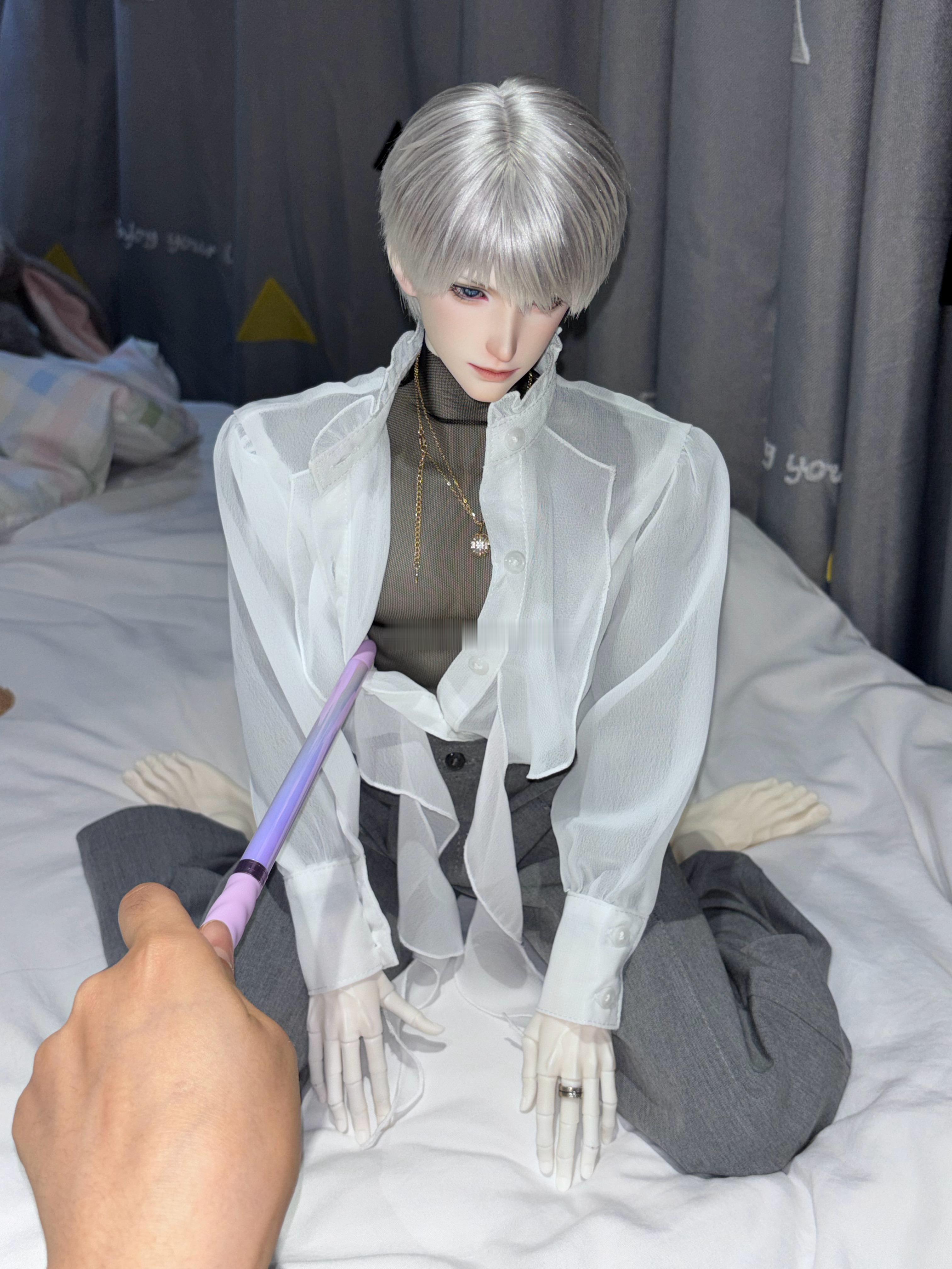拍完抱怀里一顿亲沈星回bjd