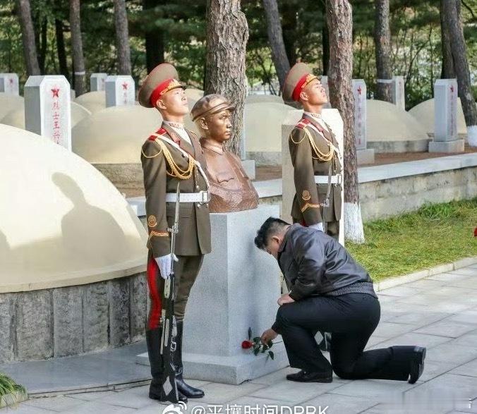 拥有钢铁意志的元帅从不下跪，但在中国志愿军烈士墓前元帅跪下了，因为中国志愿军为了