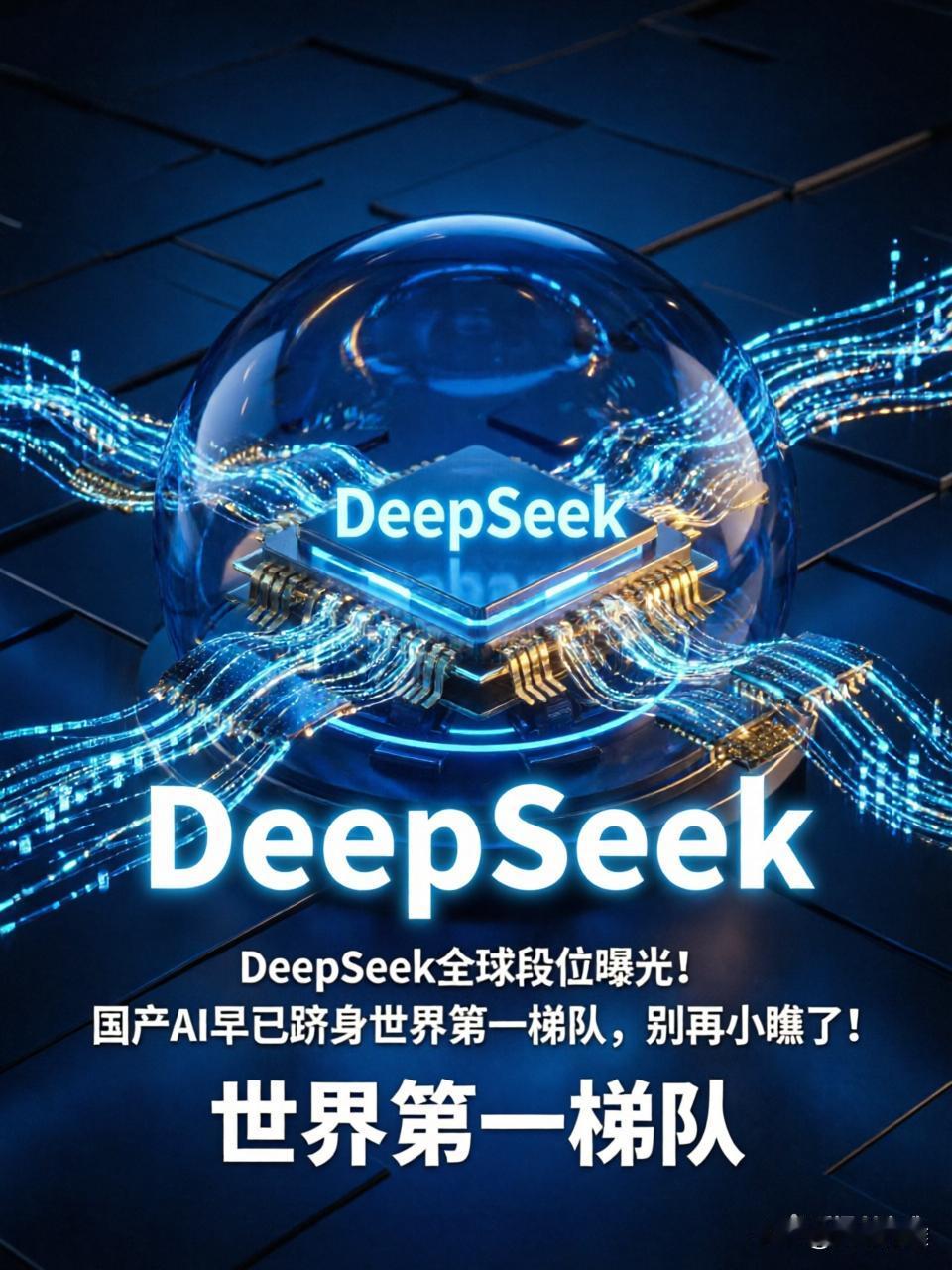 DeepSeek全球段位曝光！国产AI早已跻身世界第一梯队，别再小瞧了！
 
提