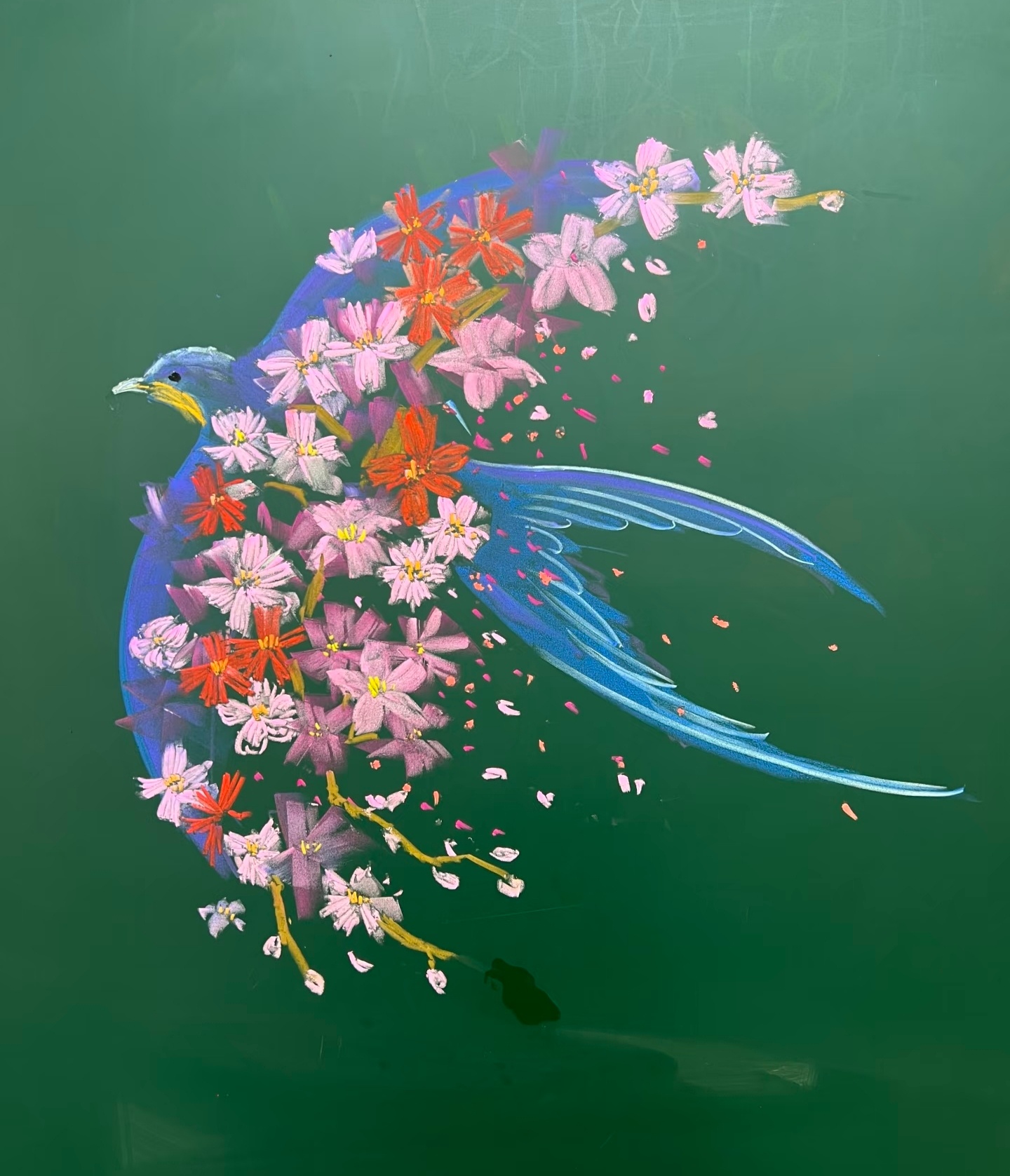 “ 粉笔画里的花花草草 … ” 