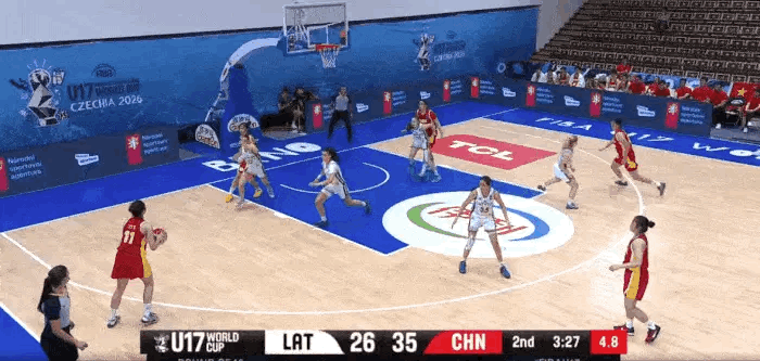 中国U17女篮83-60力克拉脱维亚挺进八强！U17女篮世界杯1/8决赛迎来大捷