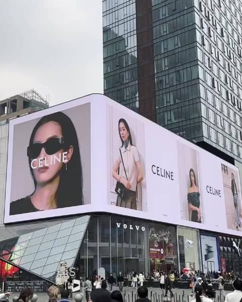 刘诗诗固定广告位：（成都太古里春熙路）
CELINE、OMEGA、Qeelin三