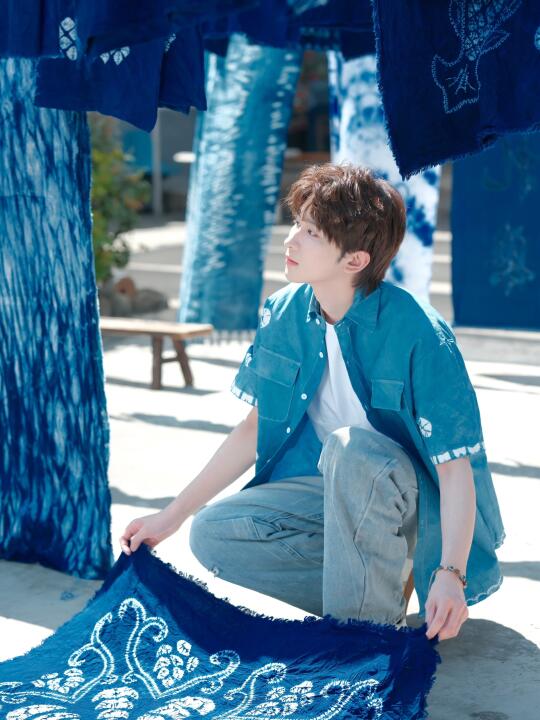 扎染的蓝 就是大理的蓝🧵