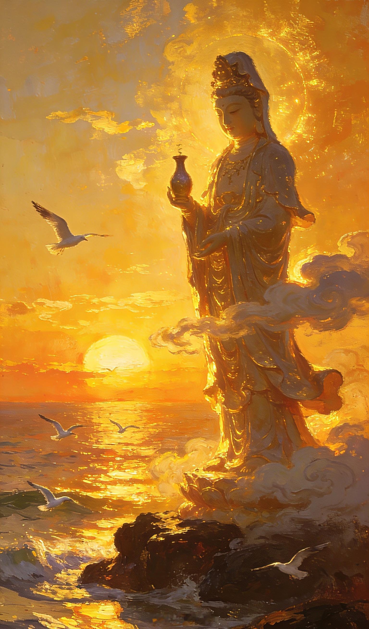 放心，你的命真的很好，否则不会收到菩萨的祝福，愿所有刷到的朋友，烦恼被旭日照散，