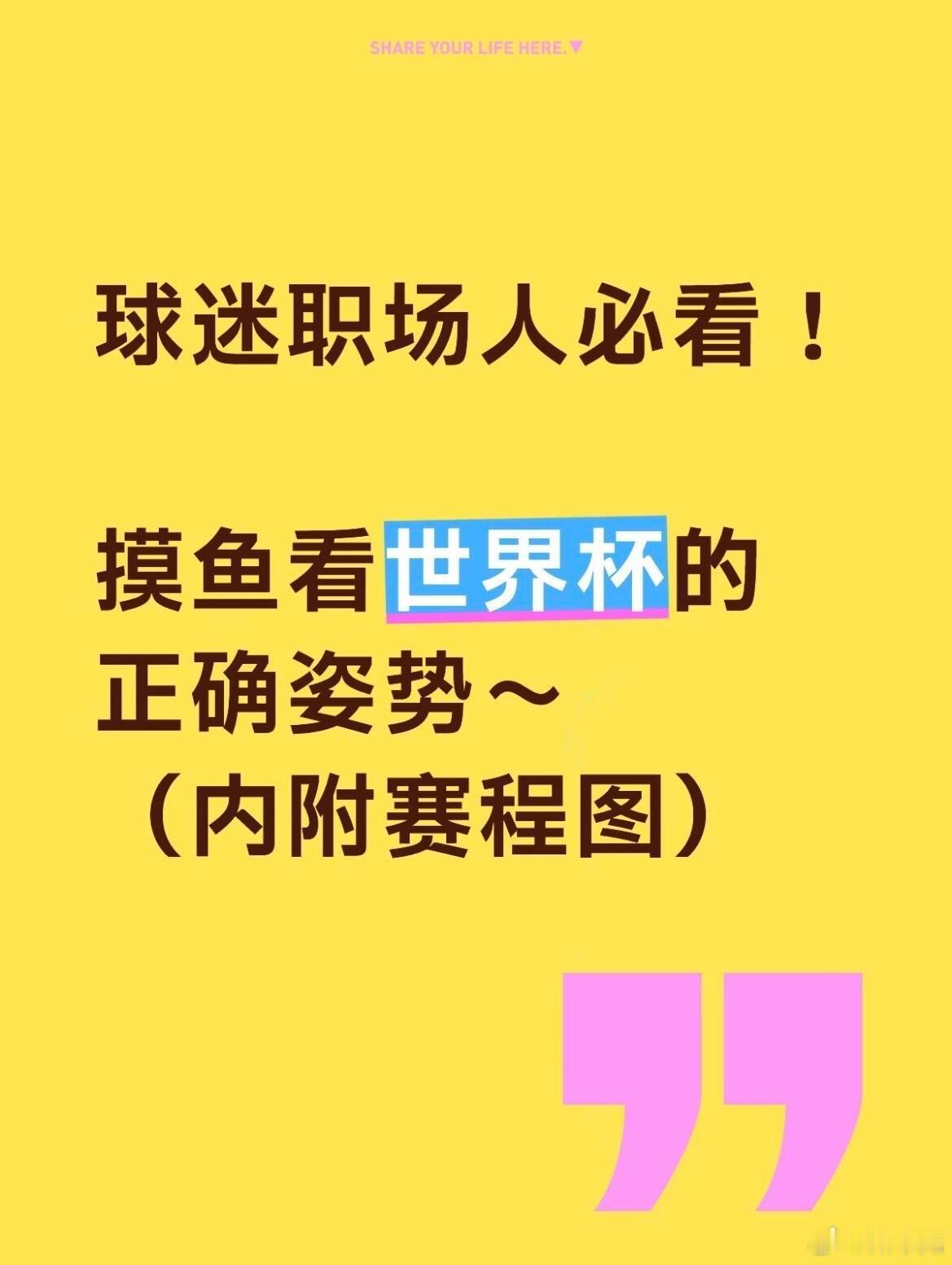 摸鱼看世界杯的正确姿势非正经观战世界杯