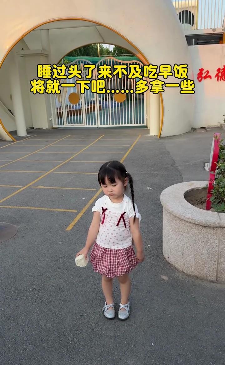 睡过头了来不及吃早饭，将就一下吧，拿一些。