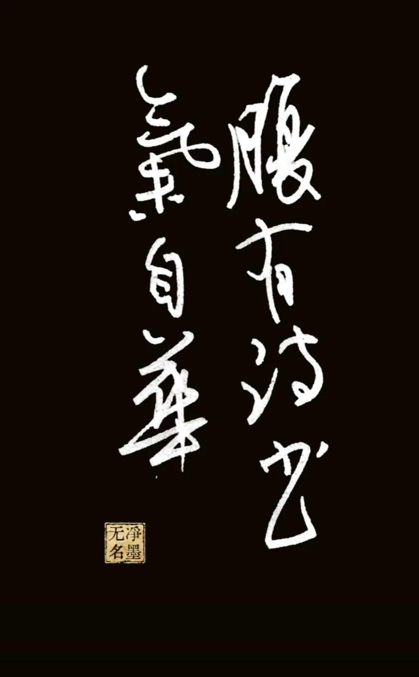 书写名句：腹有诗书气自华
出处
出自苏轼《和董传留别》：
粗缯大布裹生涯，腹有诗