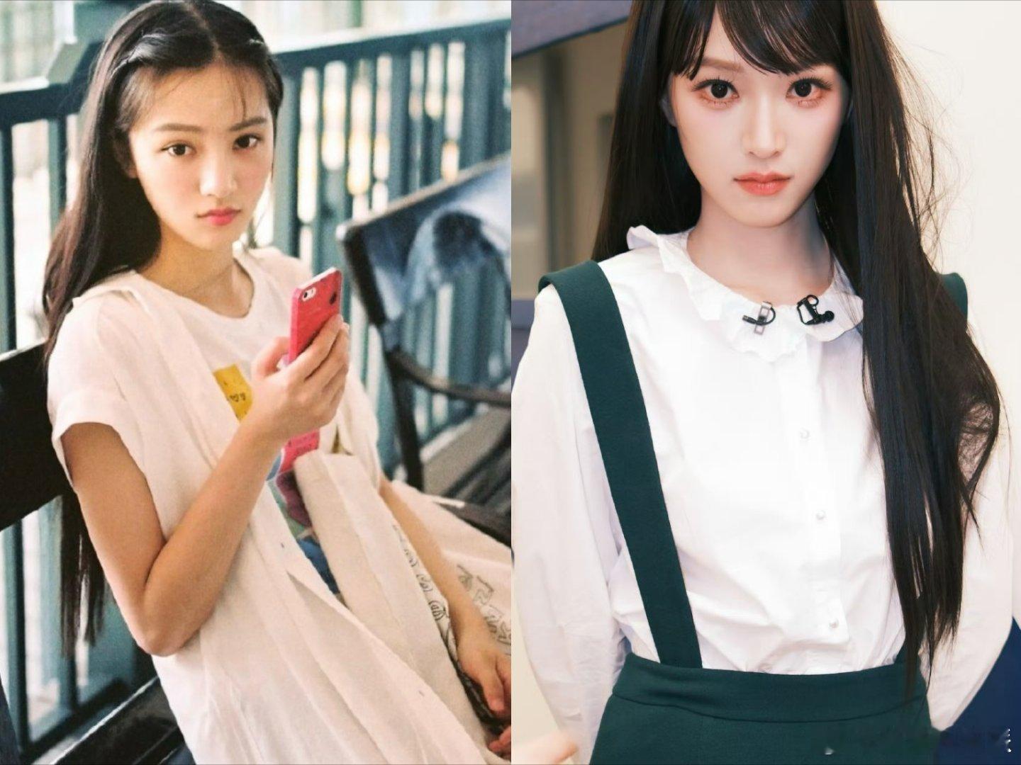 黄灿灿 发腮受益者 看到黄灿灿发腮前后的对比图，以前是瓜子脸现在是鹅蛋脸，反而更