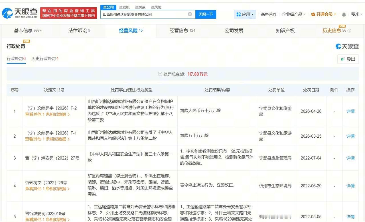 损毁明长城煤矿累计被罚超百万
损毁明长城煤矿近期被罚 损毁明长城煤矿近期成被执行
