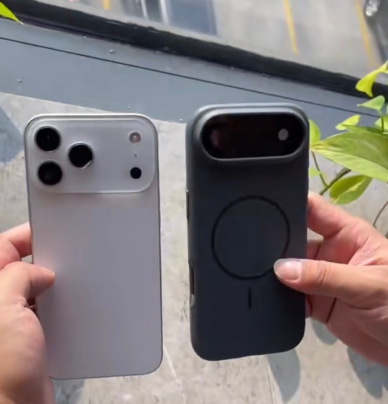 iPhone17Air戴手机壳效果如果这是iPhone17 Air和iPhone