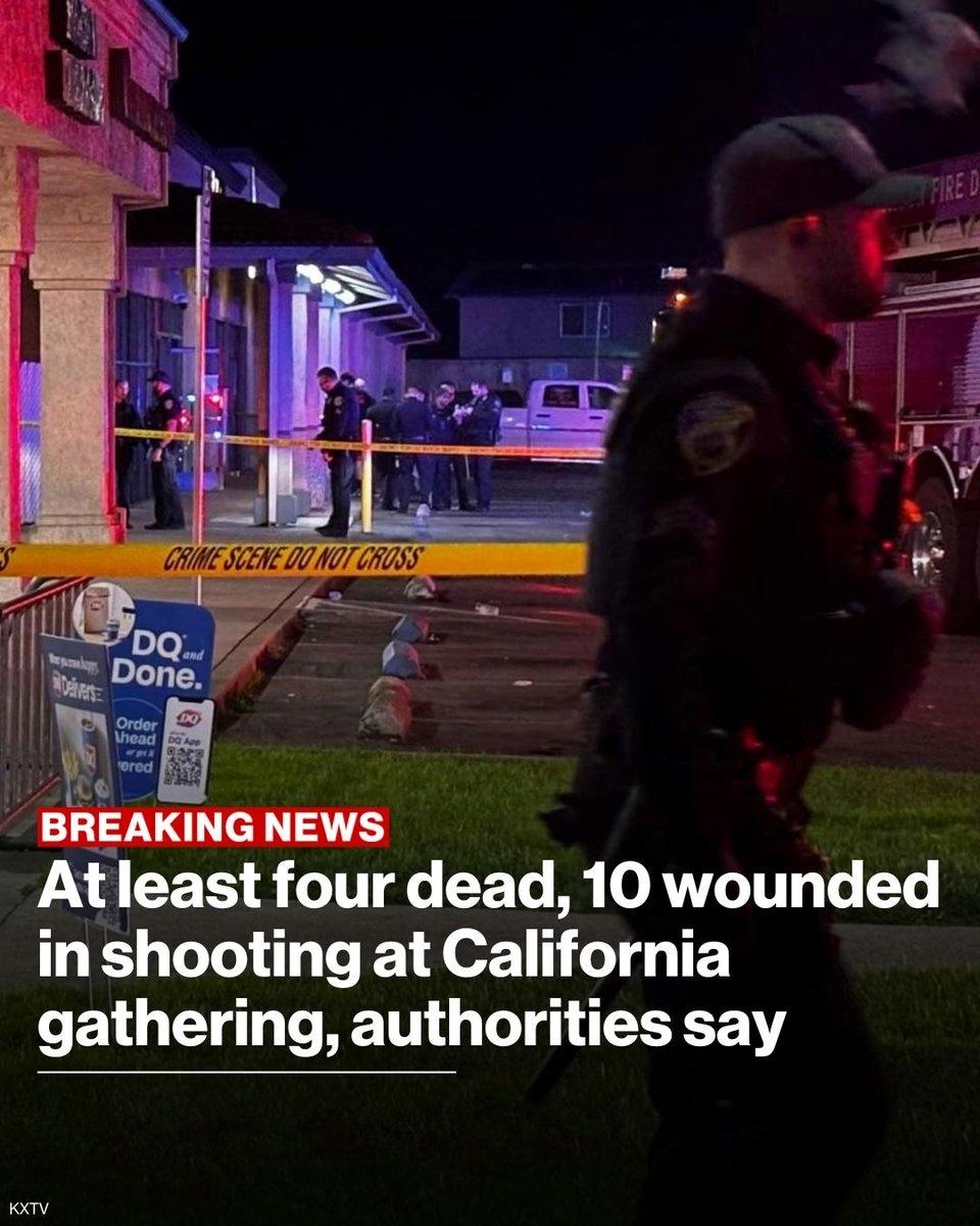 据地方当局表示，周六晚上，加利福尼亚州斯托克顿的一个宴会厅发生枪击事件，造成至少