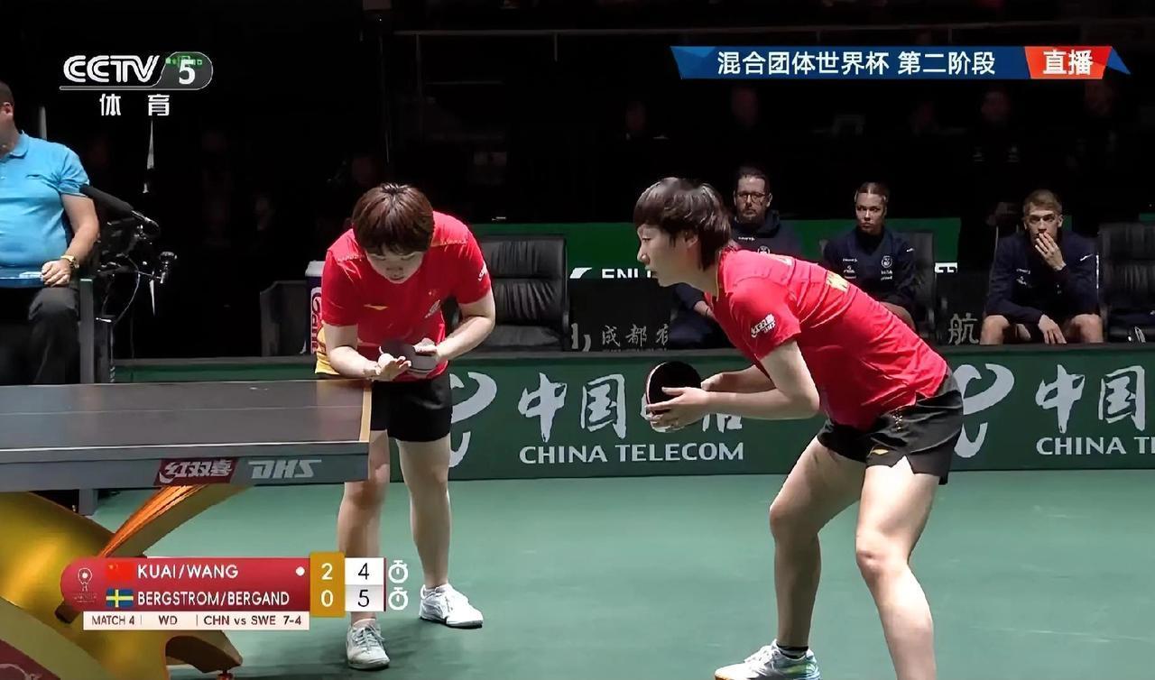 今晚王曼昱打的好累。打女双鳗鱼明显有疲惫感。
那个徐瑛彬怎么会连输三分。有点不理