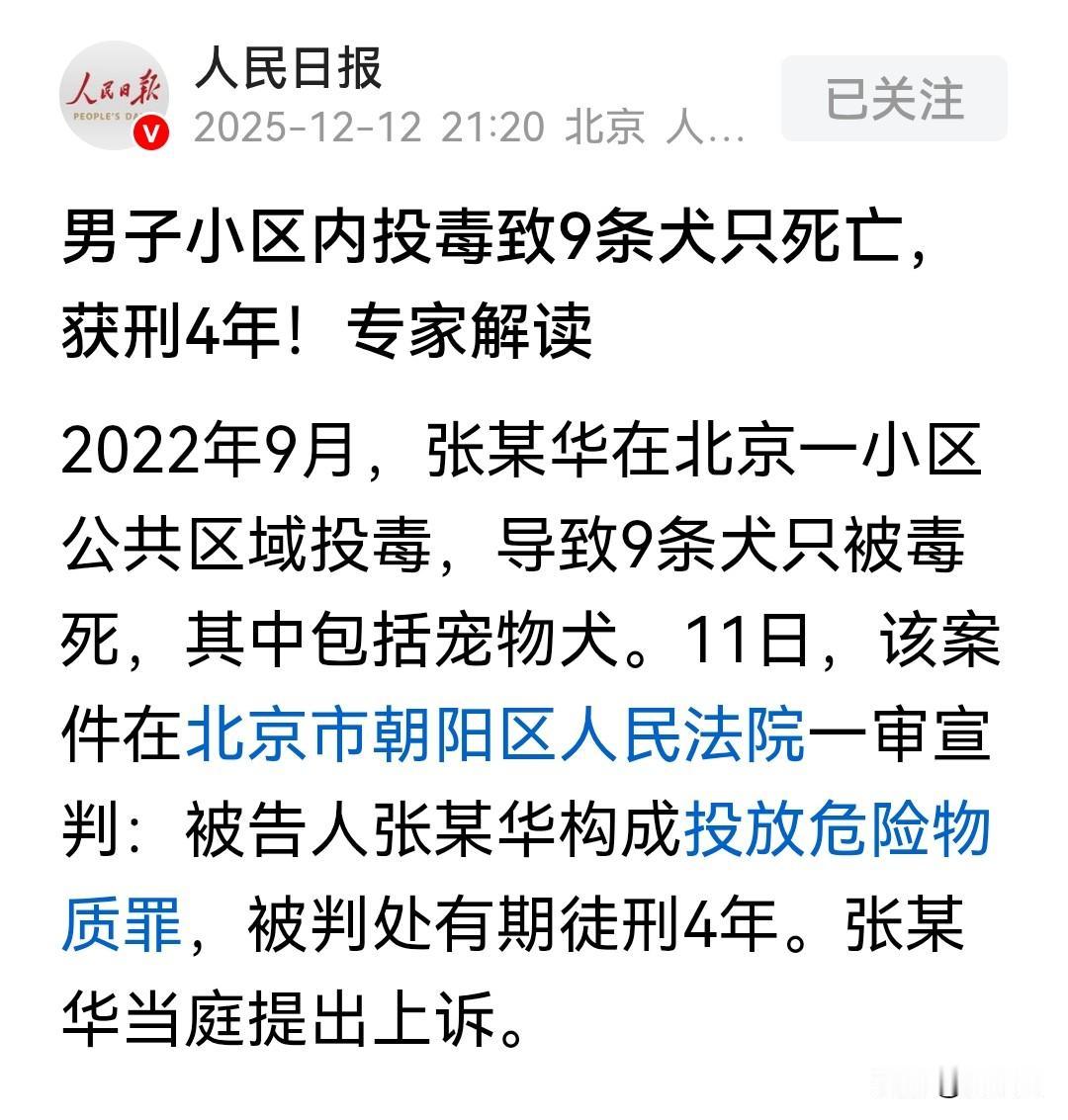 判了四年刑，感觉有点过了。大家觉得他上诉会被改判吗？
