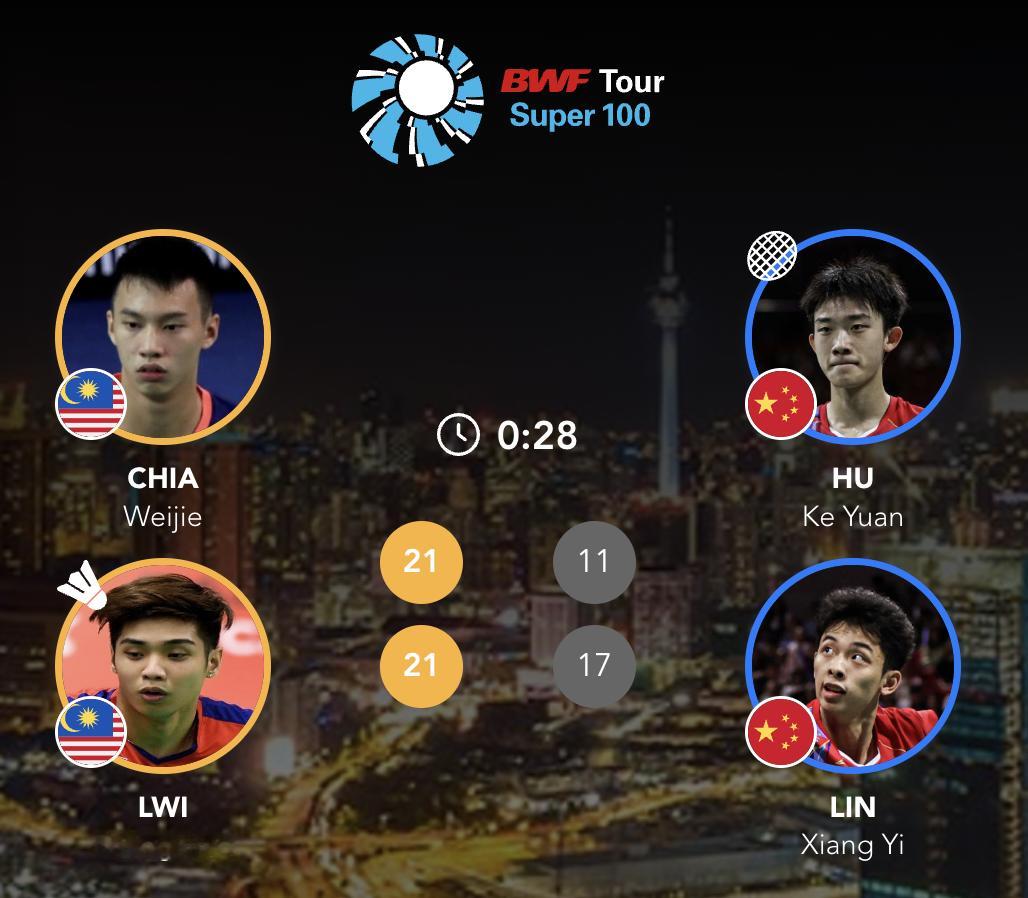 胡珂源/林祥毅🇨🇳 11-21、17-21 🇲🇾谢炜杰/雷声豪2025年